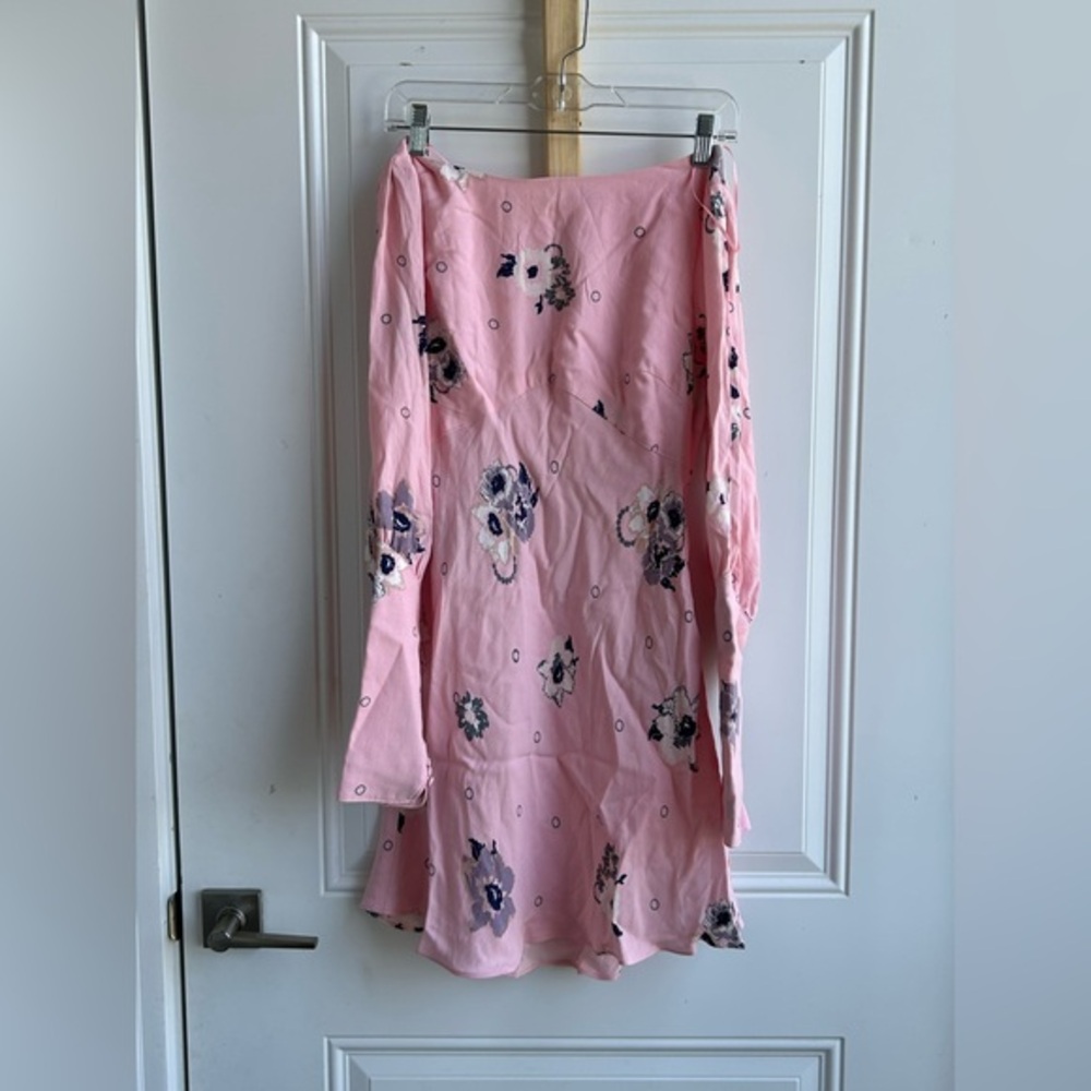 Free People | Pink Floral Skirt | Size 4